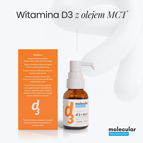 Molecular Trichology - Witamina D3 + MCT 4.000 IU - Suplement diety