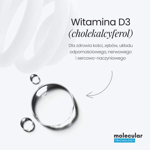 Molecular Trichology - Witamina D3 + MCT 4.000 IU - Suplement diety