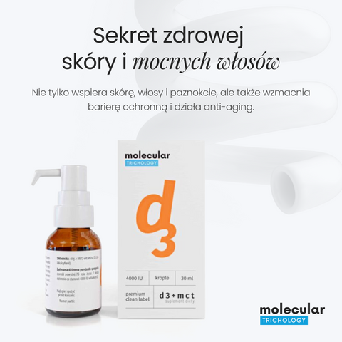 Molecular Trichology - Witamina D3 + MCT 4.000 IU - Suplement diety